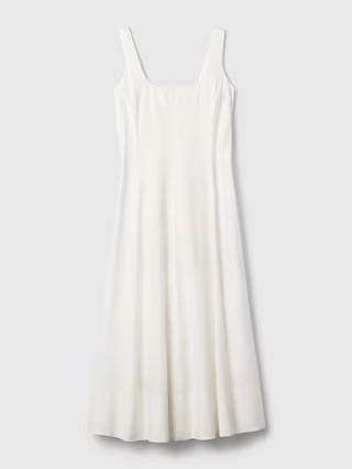 Linen-Blend Midi Dress | Gap (US)