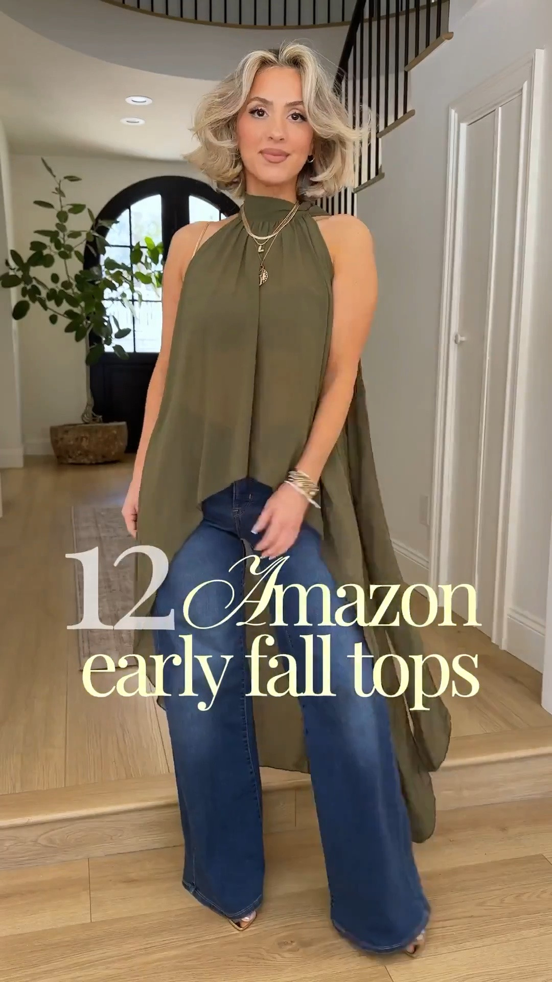 Amazon fall tops 😍 small in all tops | size 4 or 27 in jeans 

The top with the gold brooch is the sain silk cami and I pinned it with the brooch I have linked below.

These options are perfect for date night, brunch with the girls, easy way to instantly look and feel your best!

#LTKgrwm #LTKootd #LTKU
