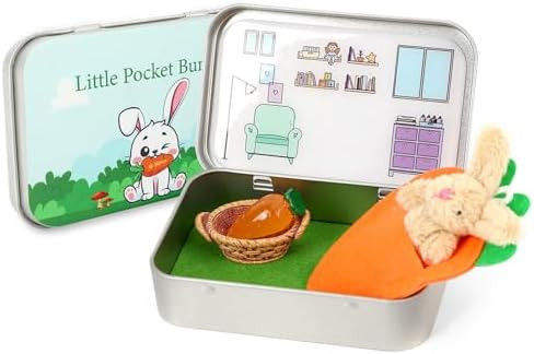 Little Pocket Bunny, Easter Basket Stuffer, Easter Gifts for Kids, DIY Pet Bunny Adoption, Easter... | Amazon (US)