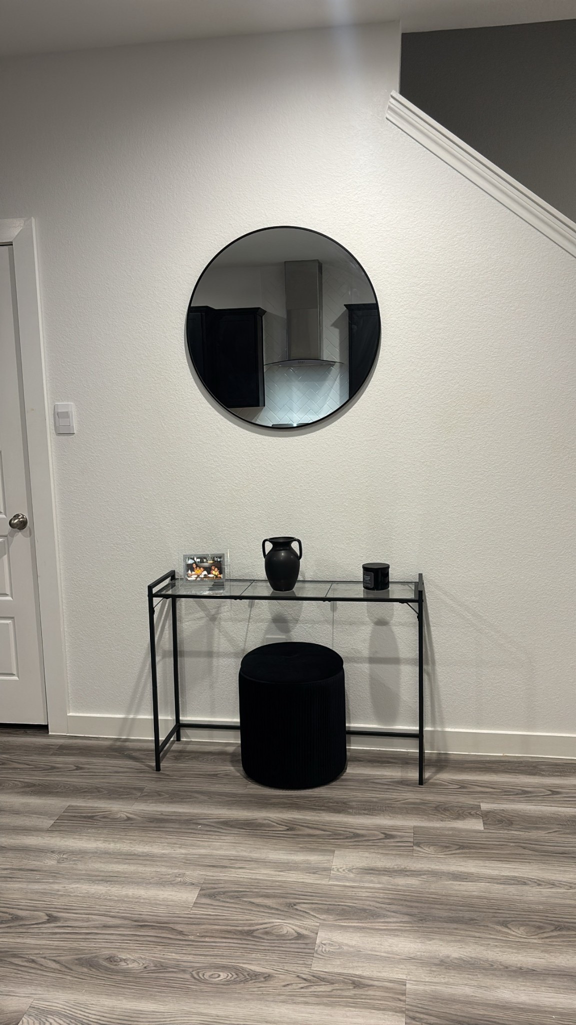 My Accent Wall Decor | Exact Products Linked Below 🏠🖤
Mirror, Table, Ottoman 🔗 👇🏽 

#LTKSaleAlert #LTKFindsUnder50 #LTKHome