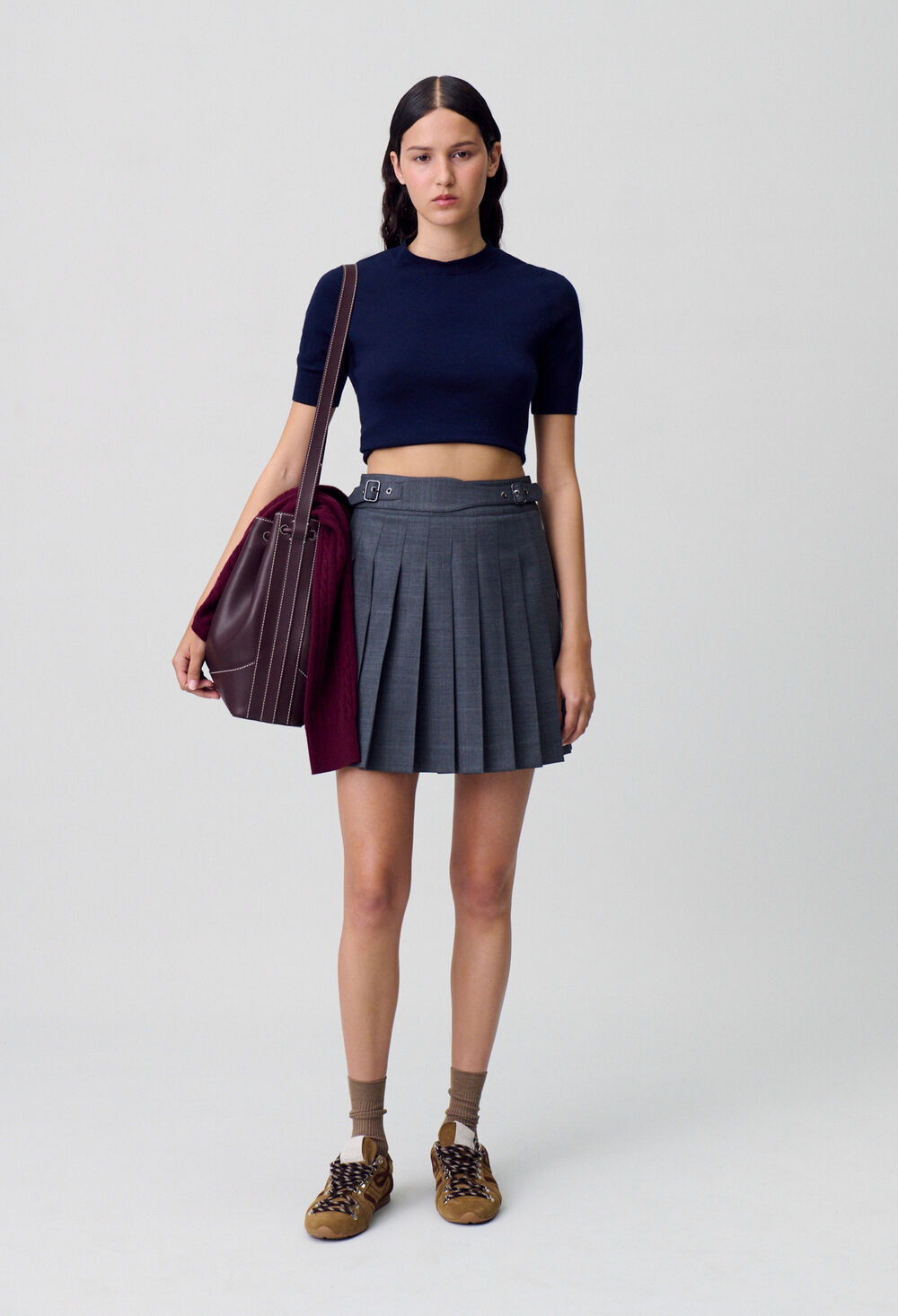 Pleated mini skirt | Claudie UK | Claudie Pierlot (FR, DE, ES, UK)