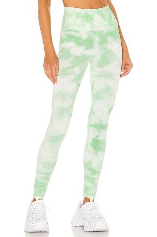 Free People X FP Movement Good Karma Tie Dye Legging in Electric Pistachio from Revolve.com | Revolve Clothing (Global)