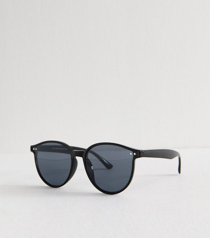 Black Acetate Round Sunglasses
						
						Add to Saved Items
						Remove from Saved Items | New Look (UK)