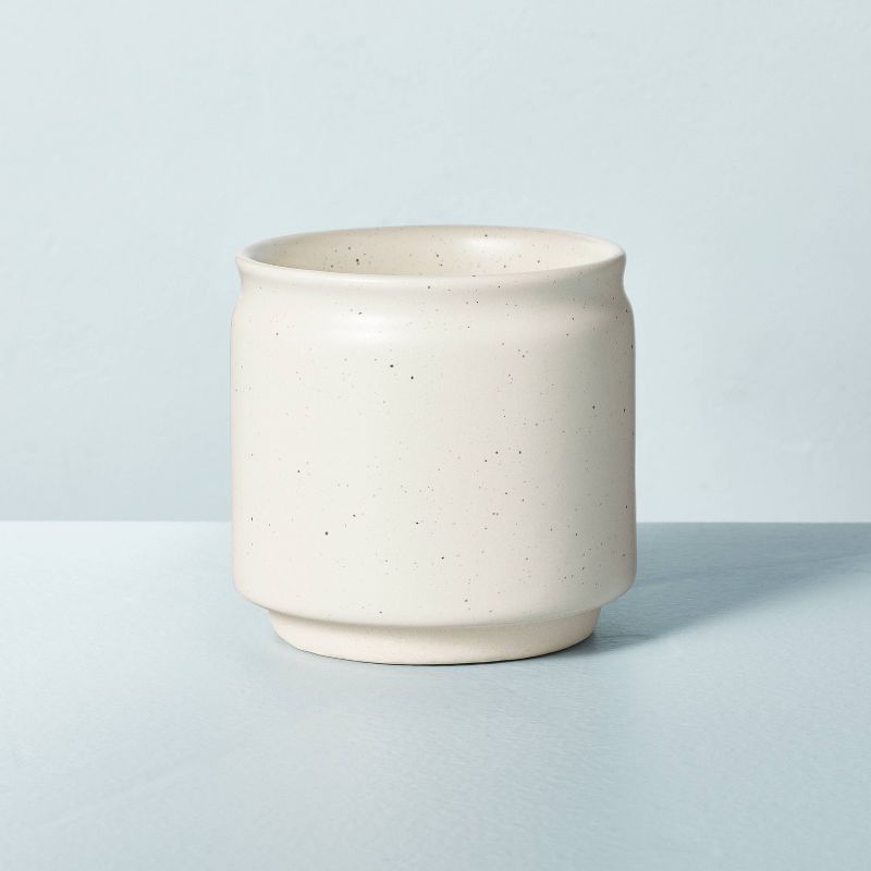 Speckled Ceramic Oak & Lavender Jar Candle Cream - Hearth & Hand™ with Magnolia | Target