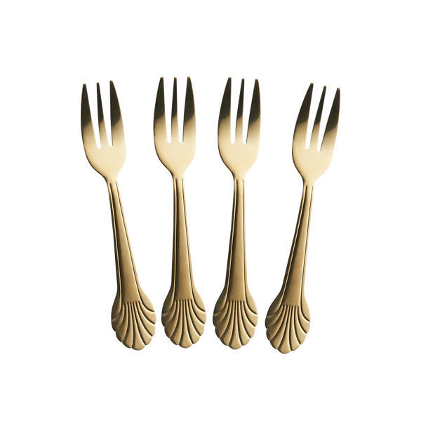 Set of 4 Gold Forks | Trouva (Global)