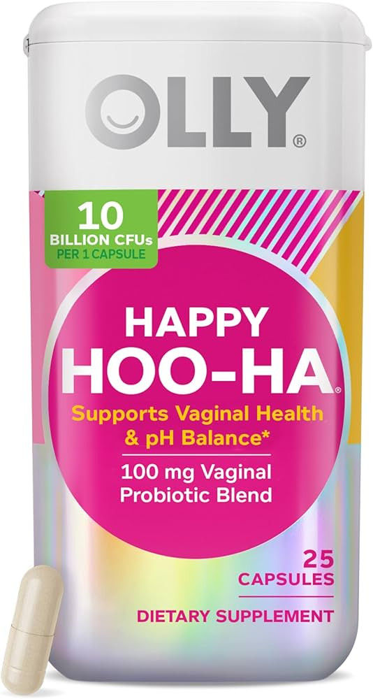 OLLY Happy Hoo-Ha Capsules, Probiotic for Women, Vaginal Health and pH Balance, 10 Billion CFU, G... | Amazon (US)