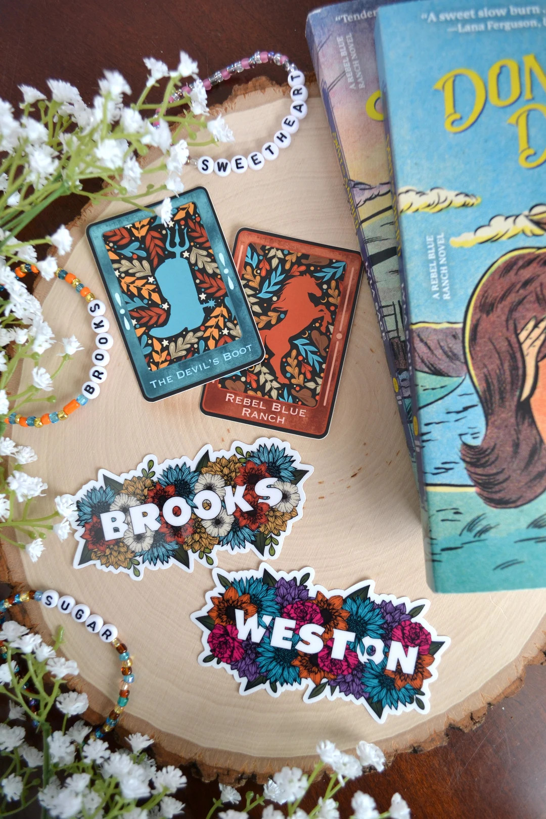 Rebel Blue Ranch Vinyl Stickers || Officially Licensed Merchandise || Cowboy Romance Stickers, Ki... | Etsy (US)