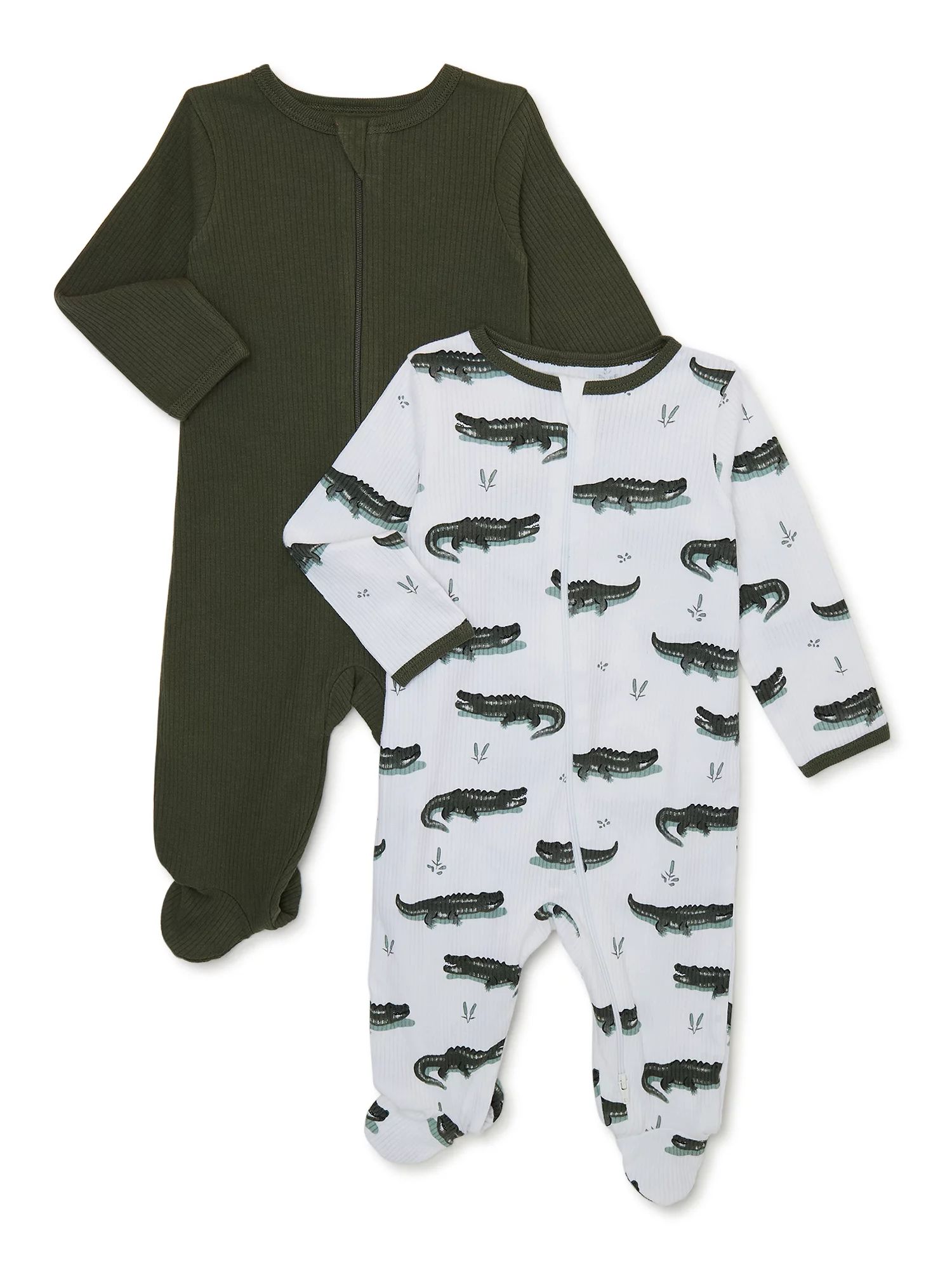 Wonder Nation Baby Boys Gator Sleep and Play, 2-Pack, Sizes 0-9 Months | Walmart (US)