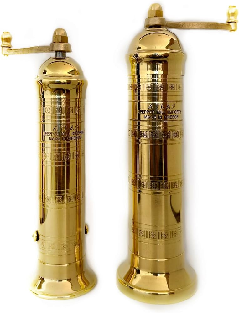 Atlas Brass Pepper Mill 7" and Salt Mill 8" | Amazon (US)