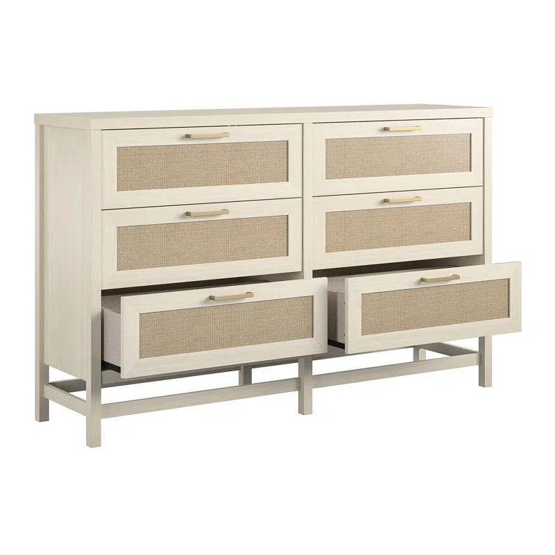 Stehouse 6 Drawer 59.4'' W Double Dresser | Wayfair North America