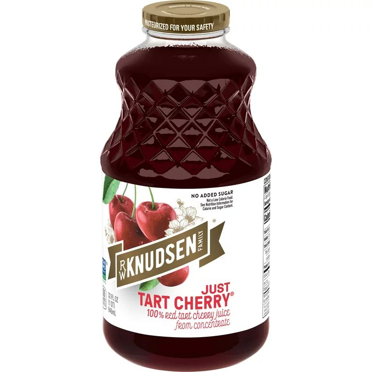 R.W. Knudsen Family Just Tart Cherry Juice, 100% Juice, 32 oz, Glass Bottle | Walmart (US)