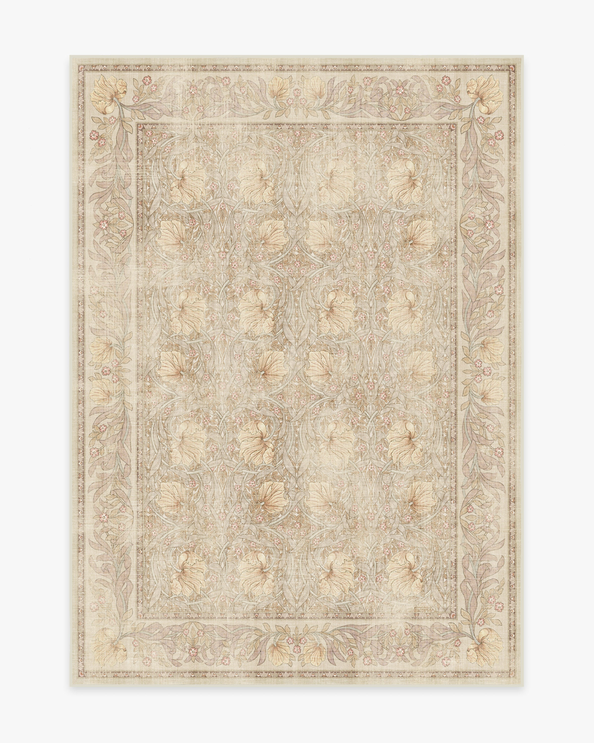 Morris & Co. Pimpernel Vintage Blush Rug | Ruggable