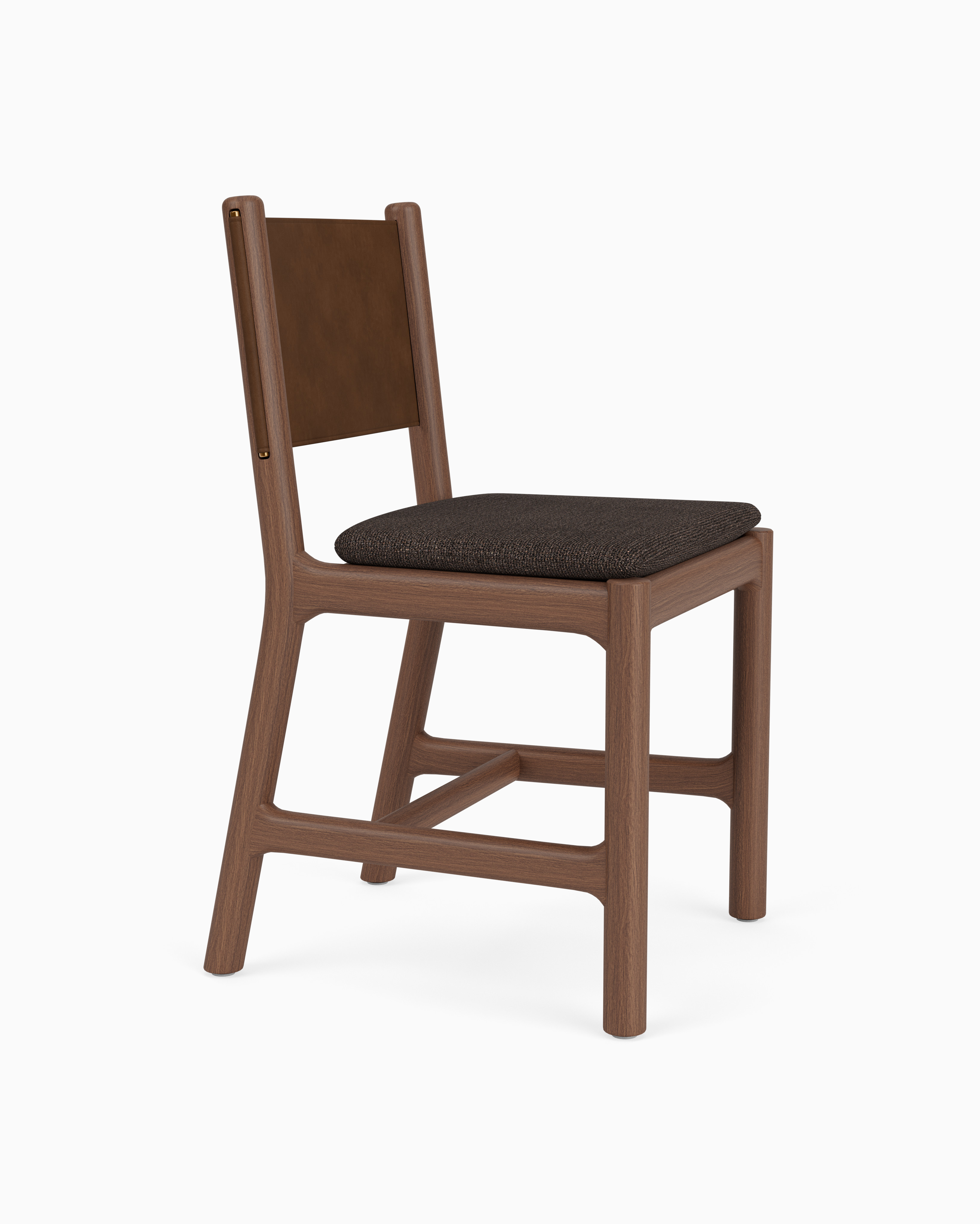 Avon Dining Chair | Italian Leather Dining Seating & Wood Frame Chair | Denver Modern