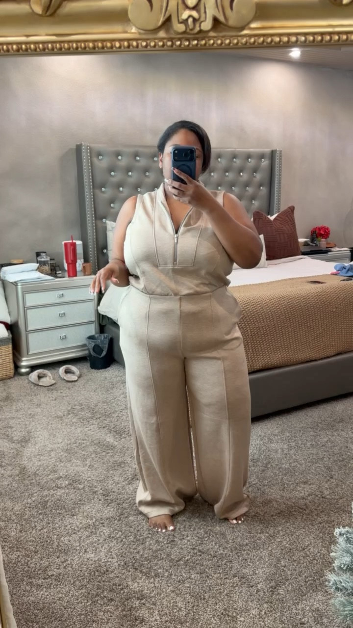 ✨ @Spanx AirEssentials®
Shawl Collar Half Zip Jumpsuit perfect for travel. 
Sizing goes up to 3X.

#LTKootd #LTKPlusSize #LTKTravel