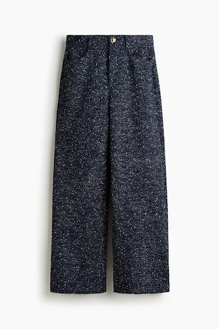 H & M - Bouclé trousers - Blue | H&M (UK, MY, IN, SG, PH, TW, HK)