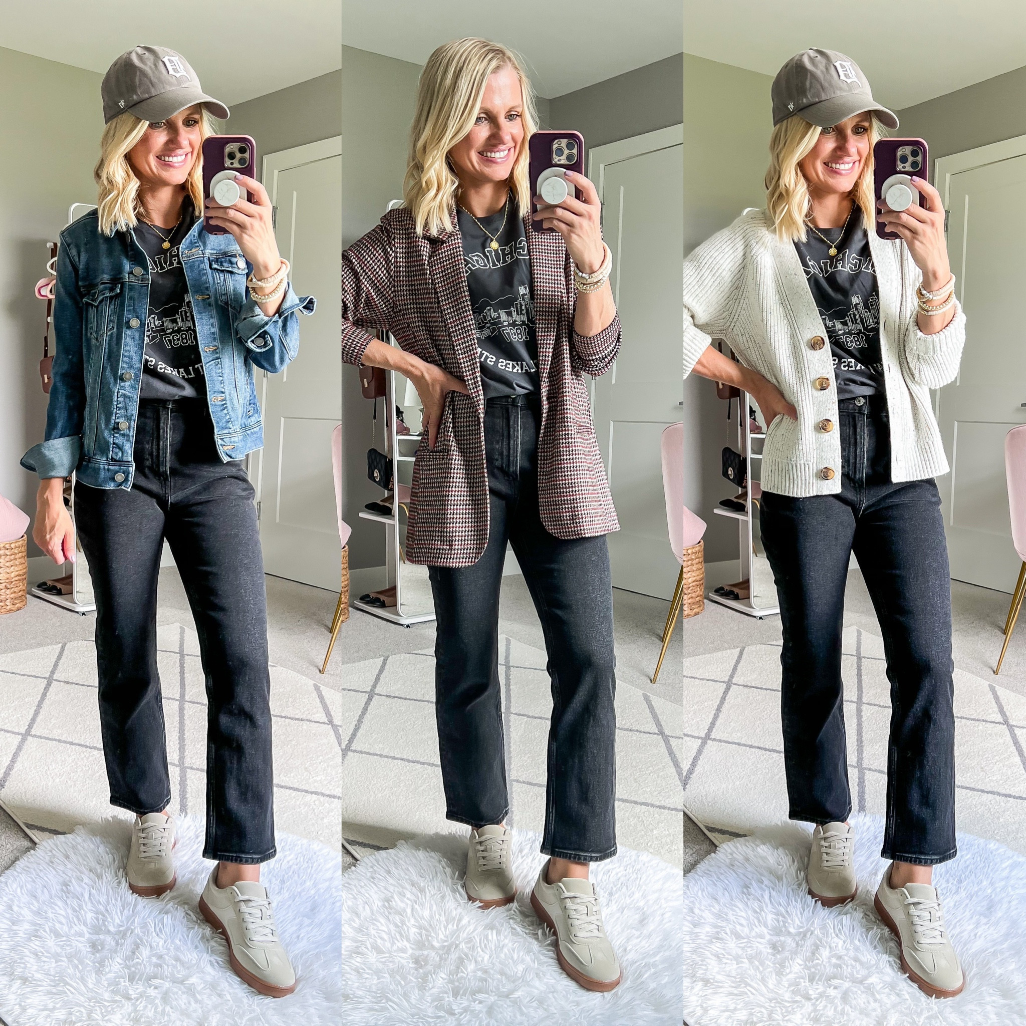 Mom-friendly fall capsule wardrobe outfits. For more details on post visit thriftywifehappylife.com

#LTKFindsUnder100 #LTKStyleTip #LTKSeasonal