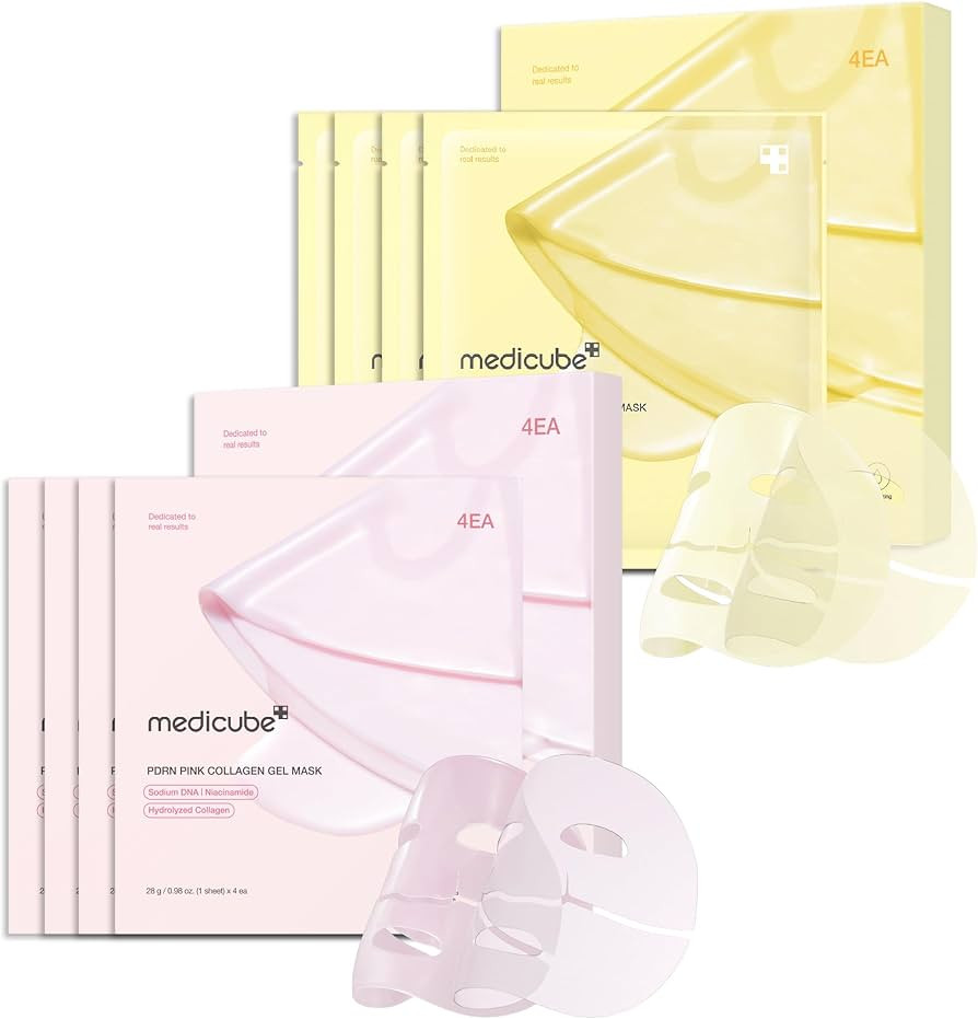 medicube Color-Changing Jelly Mask Set For Uneven Skin Tone & Radiant Glow: Salmon DNA PDRN pink ... | Amazon (US)