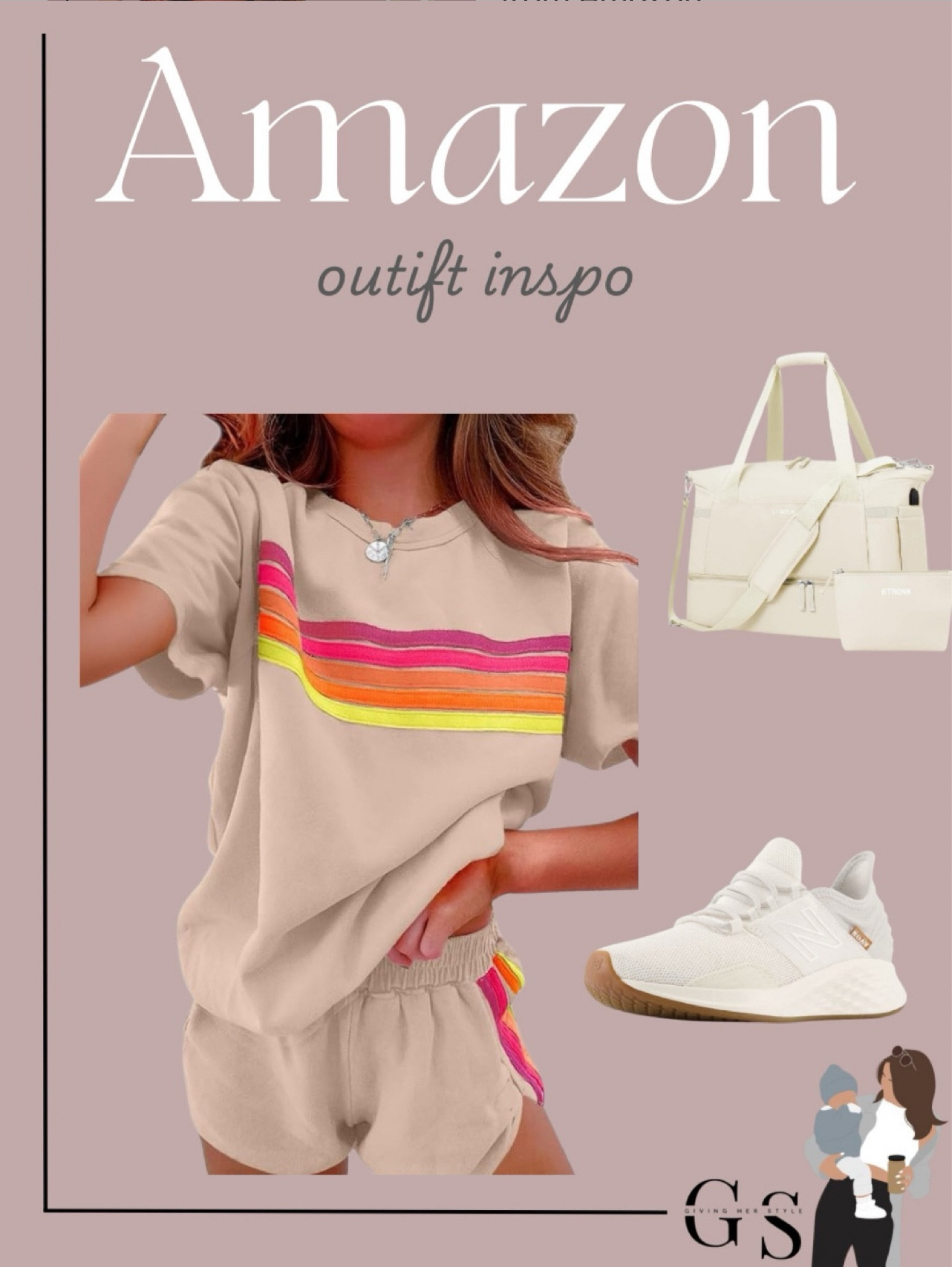 Spring travel outfit from Amazon 

Amazon outfit idea, Amazon finds, Amazon fashion, Spring outfit from amazon, Travel outfit 
Errands outfit
Casual style, running, gym, errands outift, airport outfit, athletic wear, lounge wear, sneakers, gen x outfit, flowy shorts, white sneakers biker shorts, resort wear, jeans, sandals, gold earrings, ootd, outfit inspo, outfit ideas

#LTKFindsUnder50 #LTKSeasonal #LTKStyleTip