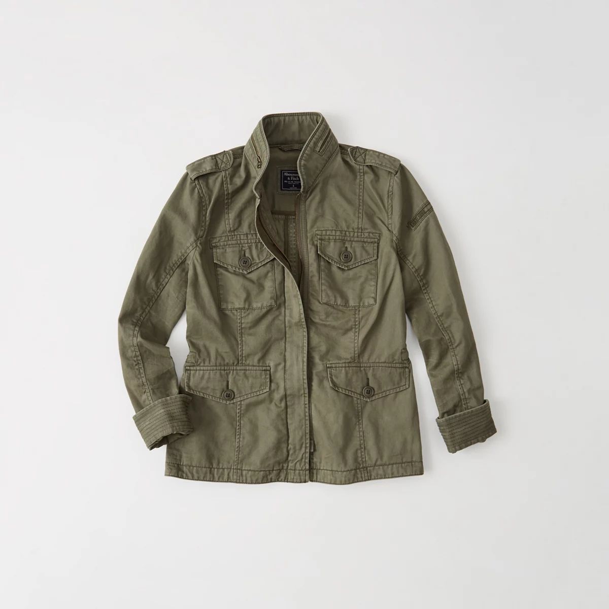 Military Twill Shirt Jacket | Abercrombie & Fitch US & UK
