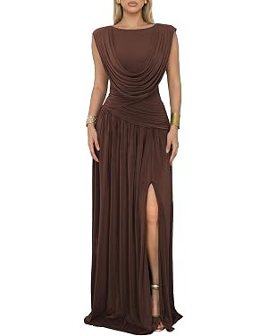 Athena Women's Convertible Cowl Neck Sleeveless Slit Maxi Dress       ➕ Add to Cha-Ching Sales ... | Amazon (US)