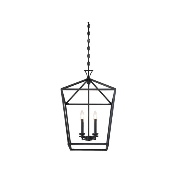 Hastings 4 - Light Dimmable Lantern Geometric Chandelier | Wayfair North America