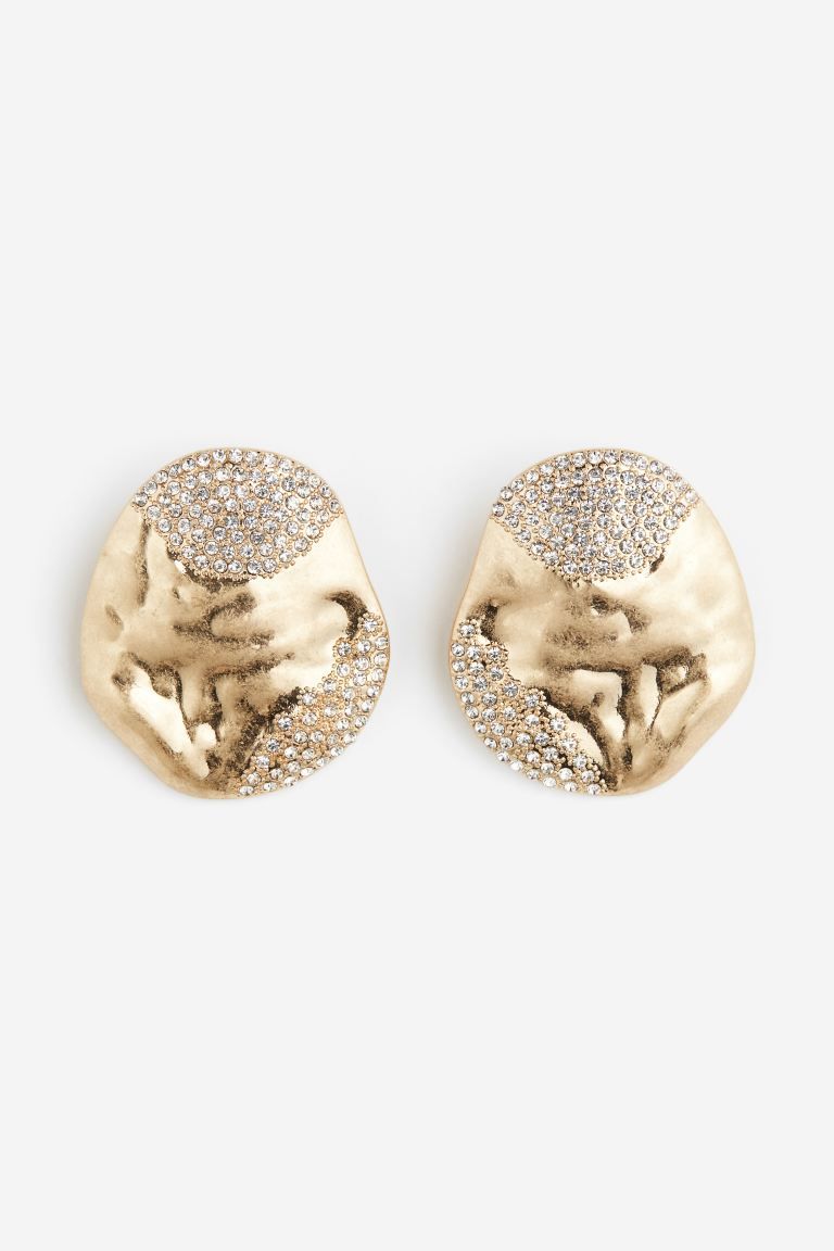 Rhinestone-embellished Earrings | H&M (US)