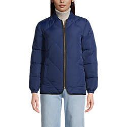 Women's Insulated Quilted Primaloft ThermoPlume Bomber Jacket | Lands' End (US)