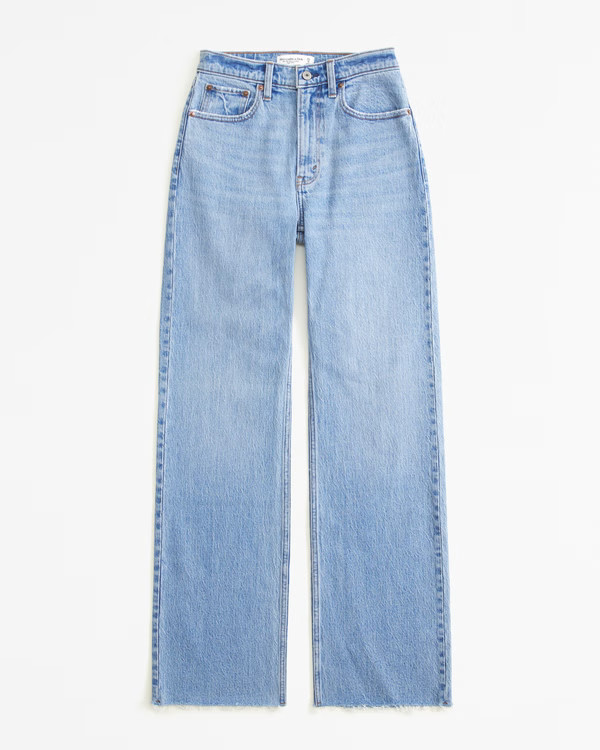 Curve Love High Rise 90s Relaxed Jean | Abercrombie & Fitch (US)