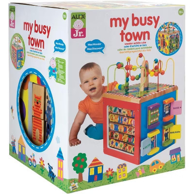 ALEX Jr. Discover My Busy Town Wooden Cube | Target