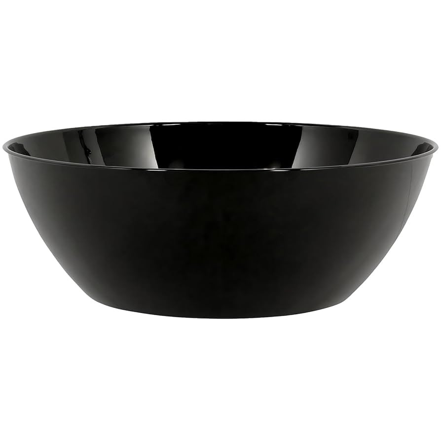 Black Plastic Recyclable Bowl - (10 qt.) 1 Piece - Durable Serveware, Ideal for Everyday Use and ... | Amazon (US)