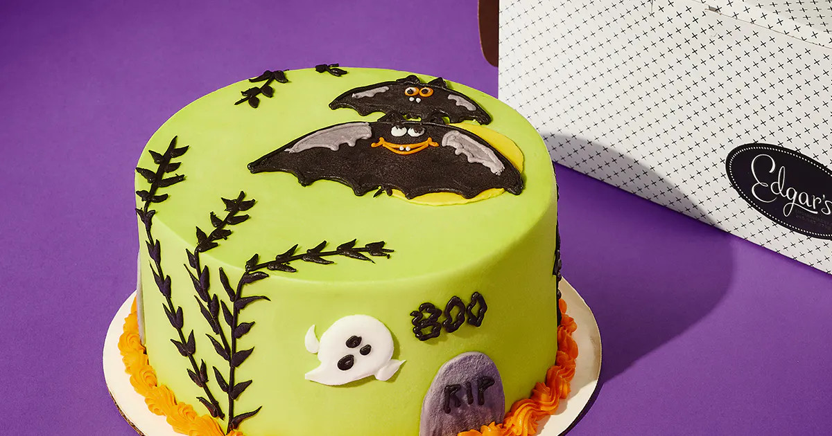 Halloween "Boo" Cake by Edgar's Bakery | Goldbelly | Goldbelly