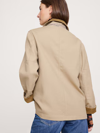 Canvas Chore Coat with Corduroy Collar | Banana Republic (US)