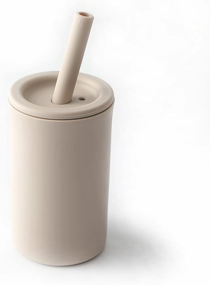 Toddler Straw Cup, Food Grade Silicone Training Cup for Baby, Come with Straw Brush, BPA Free, 7 ... | Amazon (US)