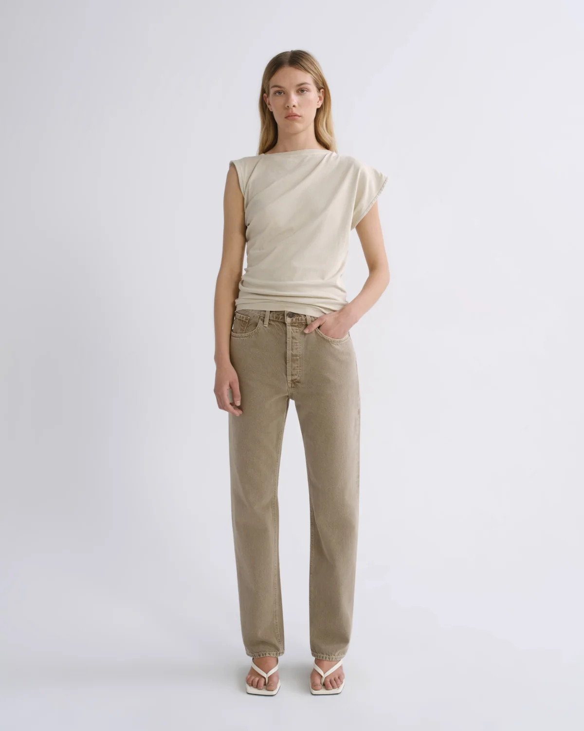 Lana High Rise Vintage Straight in Trail | AGOLDE