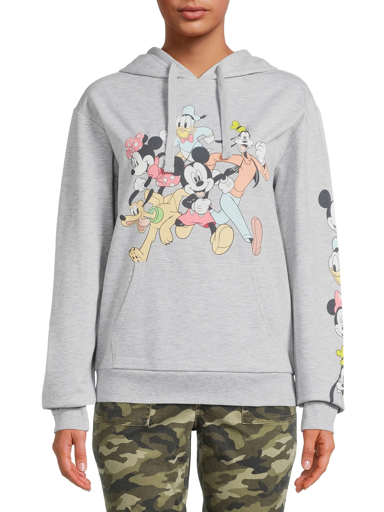 Mickey & Friends Juniors Fleece Hoodie | Walmart (US)
