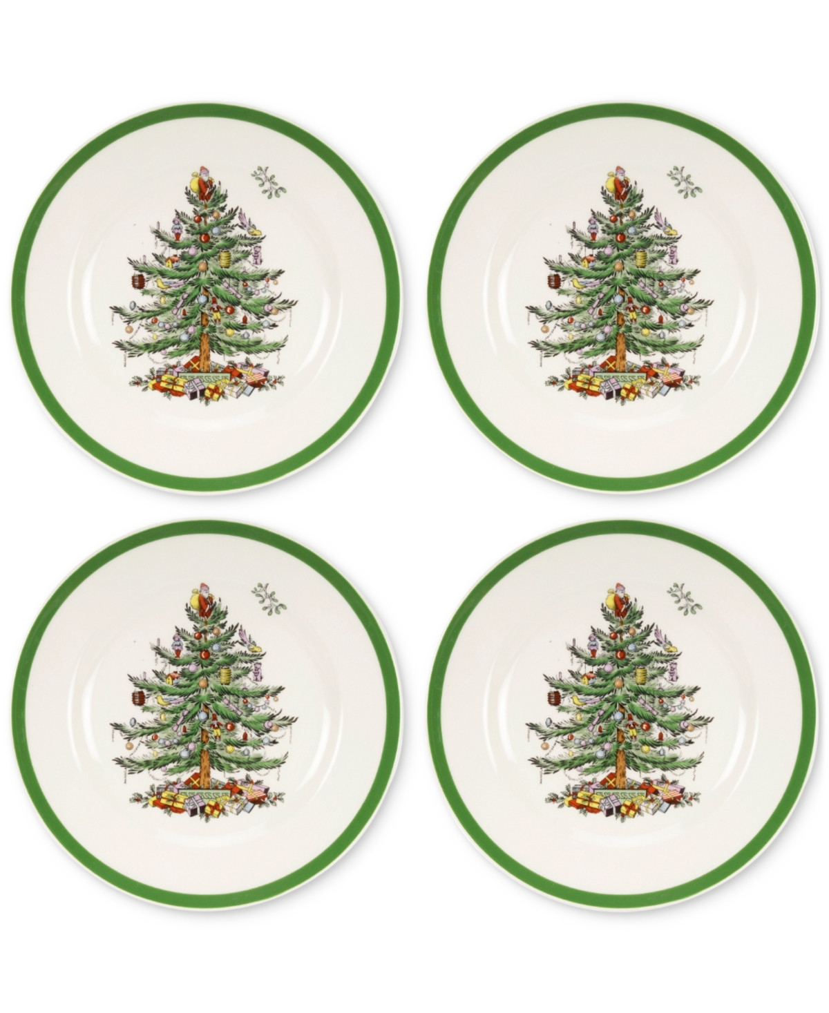 Spode Christmas Tree Salad Plates, Set of 4 | Macy's