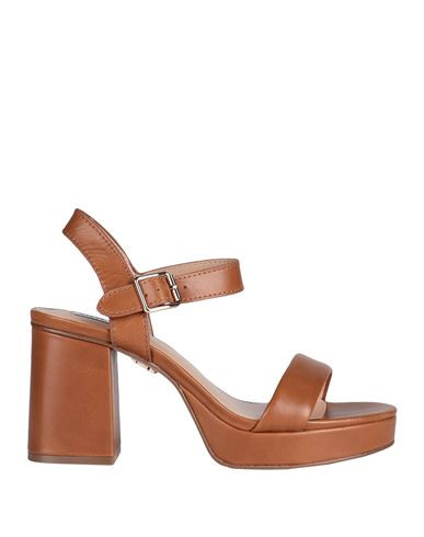 Steve Madden Woman Sandals Brown Size 6.5 Soft Leather | YOOX (US)