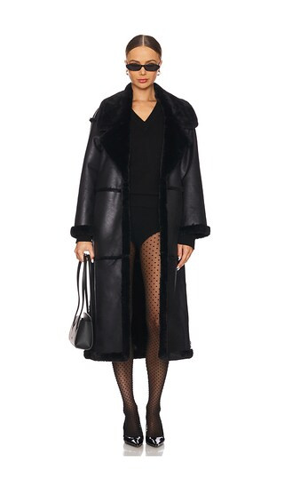 Belen Coat in Black | Revolve Clothing (Global)