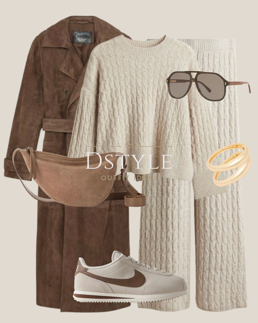 Obsessed with the monochrome trend this season! 🤍 I'm living in this cream knit lounge set—it's unbelievably cozy and chic. Layering on a rich suede trench coat and matching belt bag instantly elevates the look. Everything you need for a stylishly comfortable winter outfit is linked below. 

 

#LTKFindsUnder100 #LTKStyleTip #LTKTravel