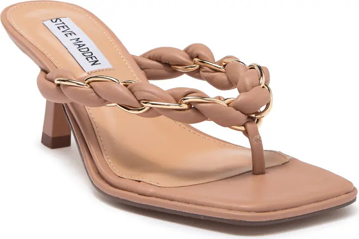 Alenna Braided Chain Strap Kitten Heel Sandal | Nordstrom Rack