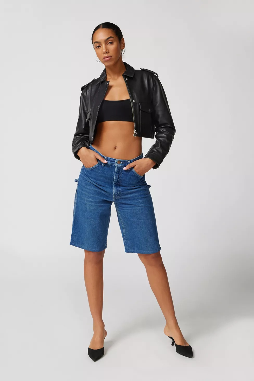 Urban Renewal Remade Clean Finish Carpenter Denim Jort | Urban Outfitters (US and RoW)