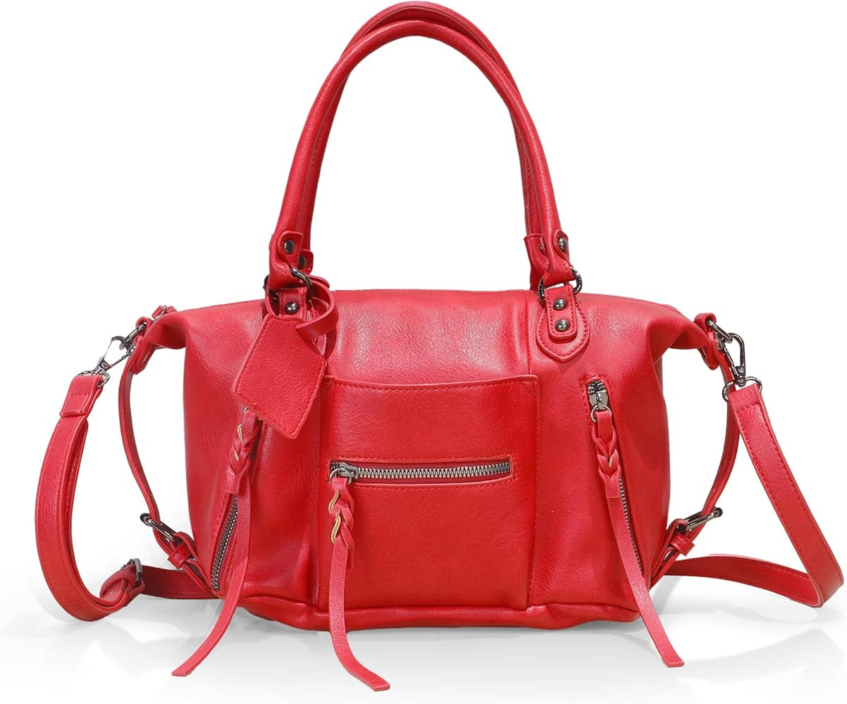 Women Mini Tote Bags (8 L) City Bags Tote Bag Purse Vegan Leather Hobo Handbags With Adjustable D... | Amazon (US)