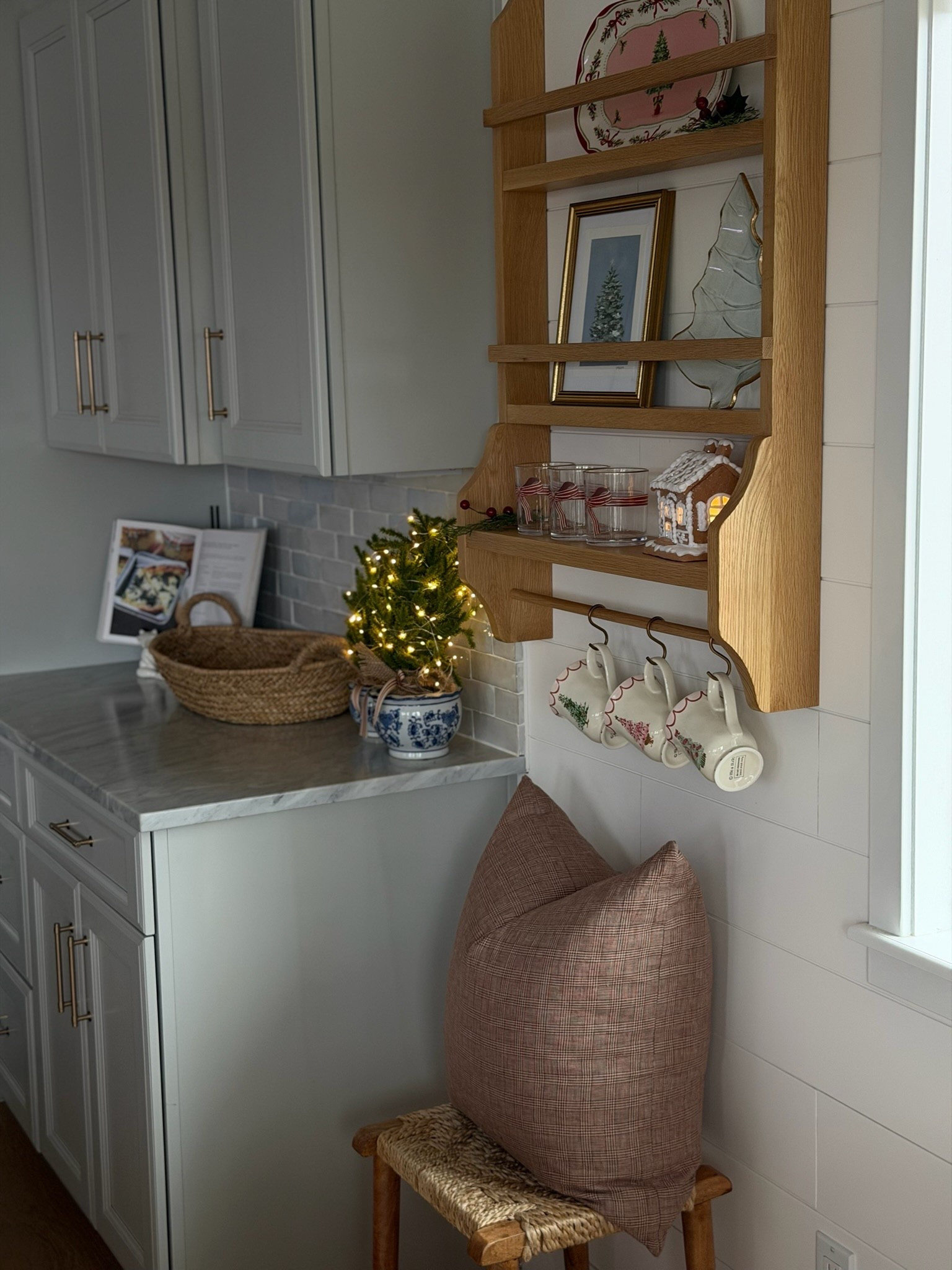 I couldn’t love this cutie little kitchen shelf more! I truly believe it was made for this space. Such a charming spot to style all your dinnerware, mugs, decor, and more! 

#LTKHome #LTKSaleAlert