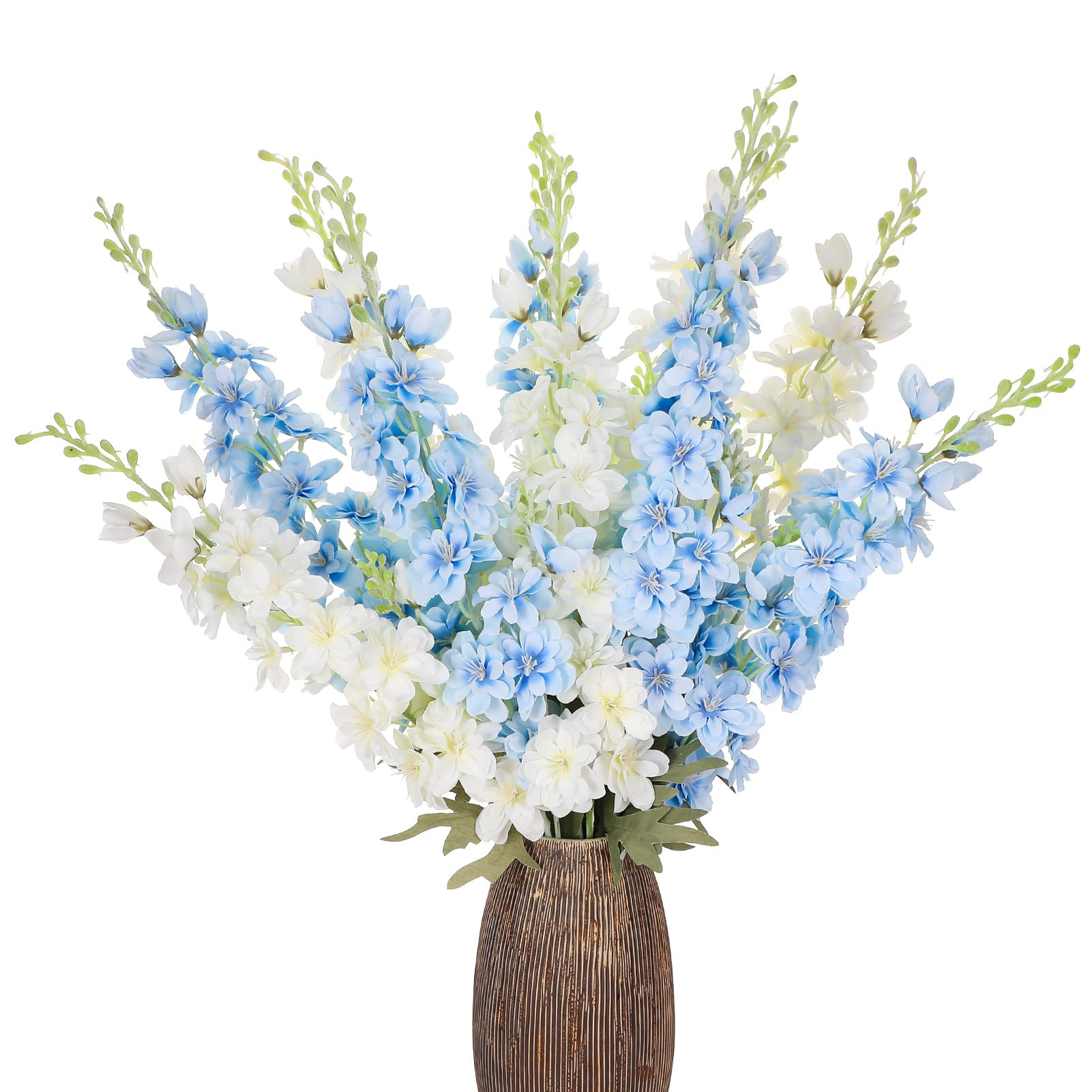 10 Pcs Delphinium Artificial Flowers for Decoration, 33.86 Inch Long Stem Larkspur Fake Flowers L... | Amazon (US)