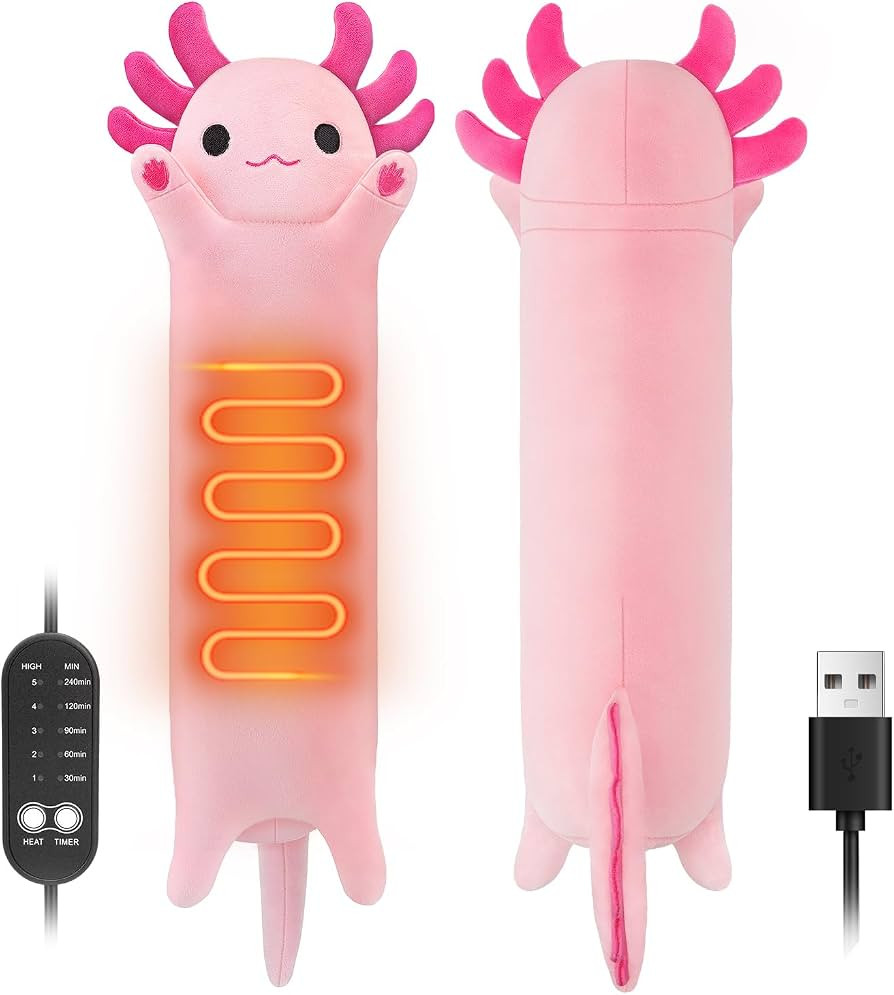 Axolotl Heating Pad for Period Cramps & Menstrual Pain Relief, Portable Electric Heat Pads USB Po... | Amazon (US)