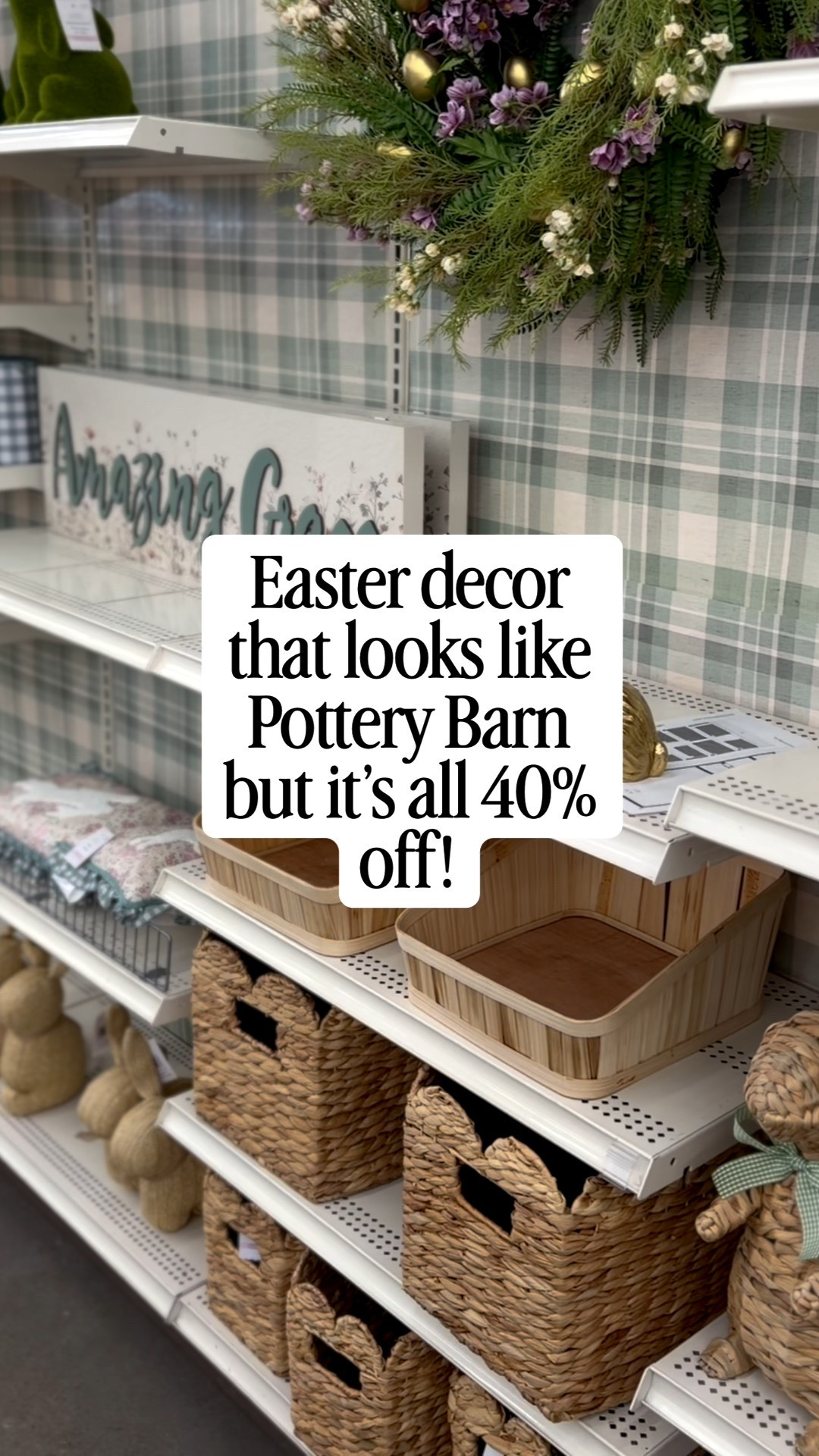 😍 Looks like Pottery Barn but it’s all 40% off! The prettiest Easter + spring decor. Can you guess what came home with me? 😅

#easterdecor #easterhomedecor #boujeeonabudget #ltkfindsunder50 

#LTKSeasonal #LTKHome #LTKSaleAlert