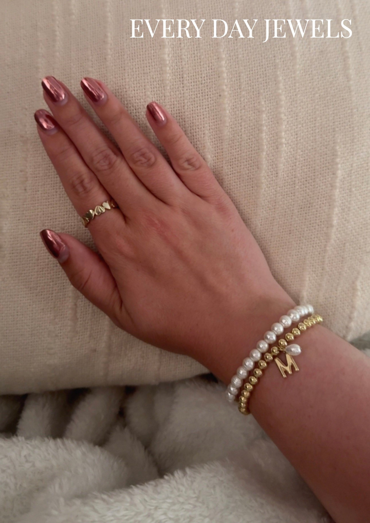 Sharing my every day jewelry 💎💍 // Amazon 14K gold heart ring, LOFT pearl stretch initial bracelet

#LTKgrwm #LTKootd #LTKdayinmylife