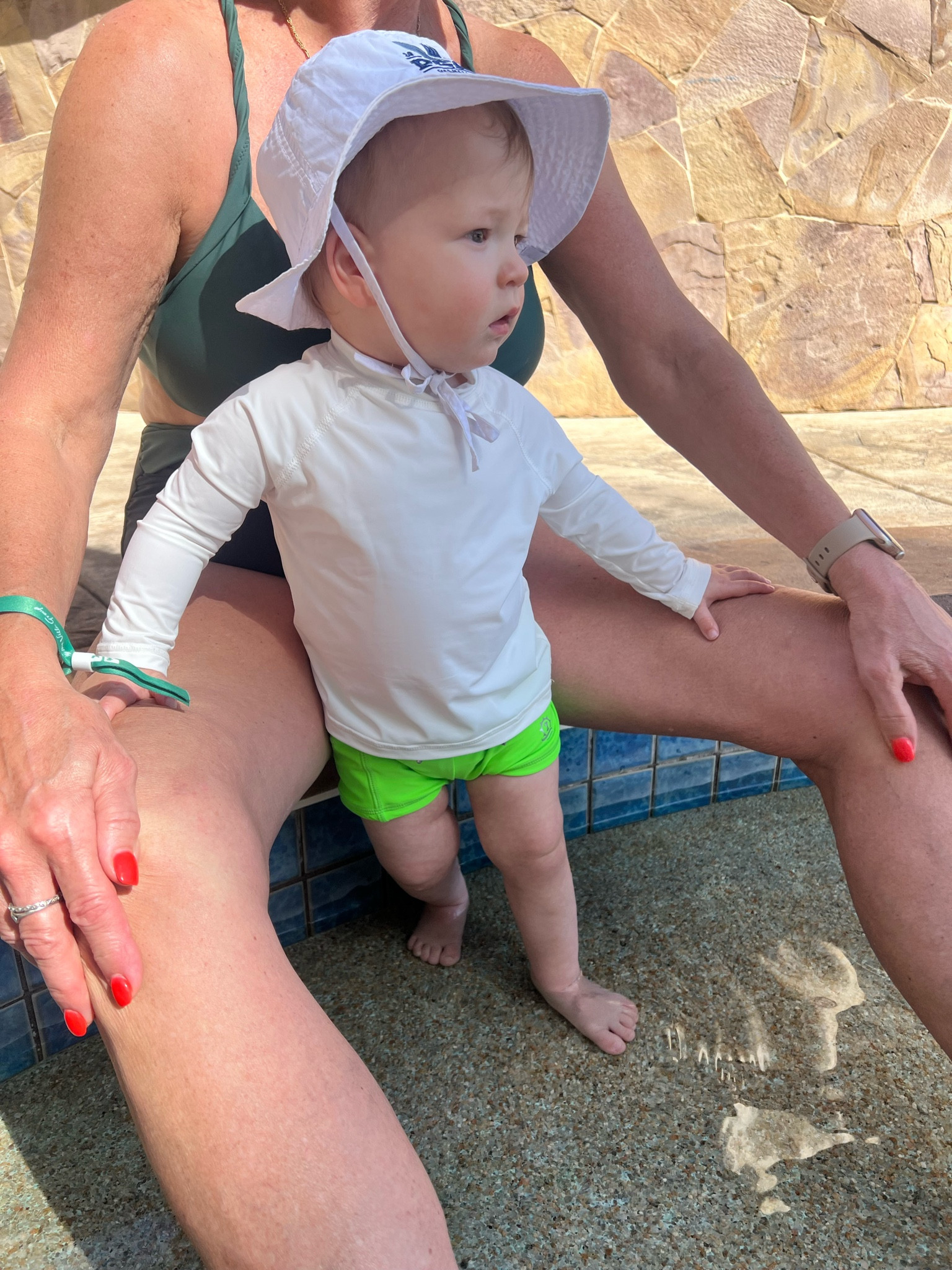 Swim shirt runs TTS - he’s wearing a 6-12 month. 

Bottoms run TTS. He’s wearing a 12-18 month to grow into. Has a tie  

#LTKFamily #LTKBaby #LTKSwim