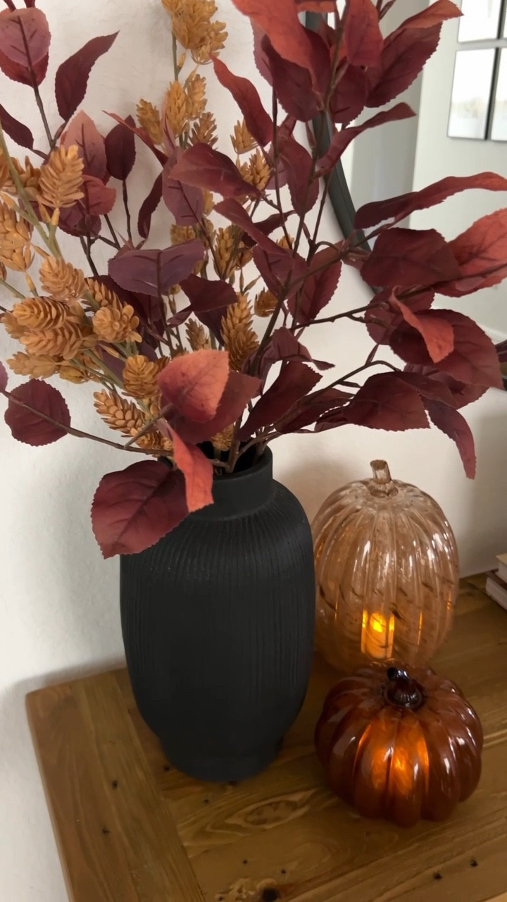 Fall Vibes Loading....

It may be 100 degrees here in Texas but I'm ready for a season change & to welcome Fall 🍂

Just picked up these glass pumpkins & fall stems this weekend - linked in my stories & bio! 

#falldecor #targethome #fall #fallflorals #pumpkins #lights

#LTKstyletip #LTKhome #LTKSeasonal