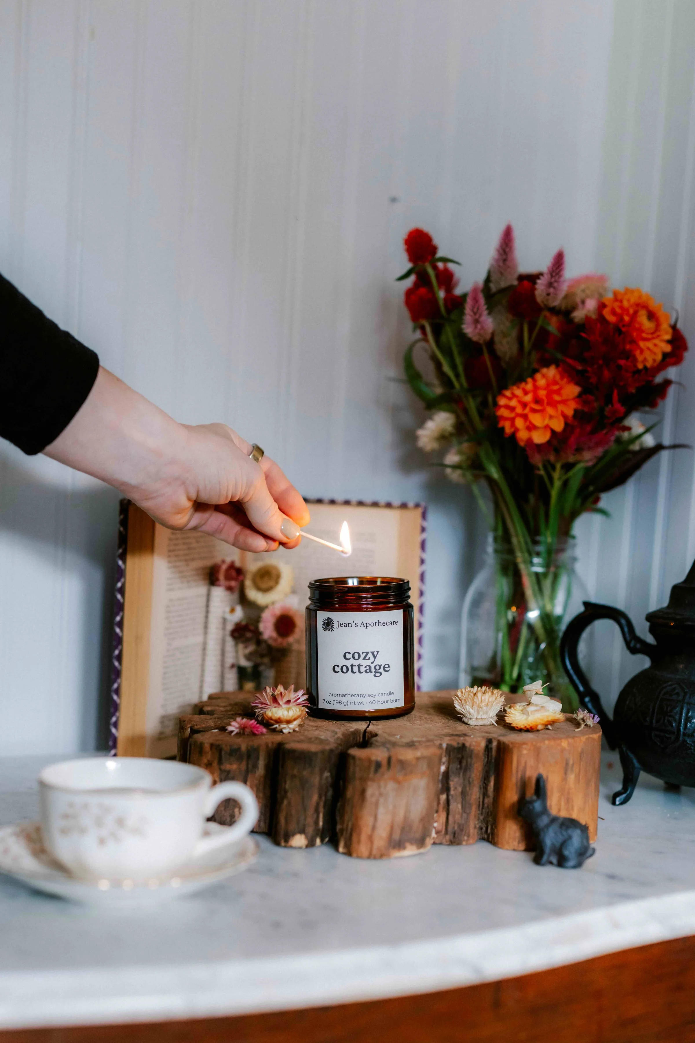 Cozy Cottage | Vanilla & Spice Soy Candle | Jean’s Apothecare
